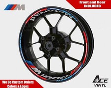 Adesivi cerchi BMW M1000R bianchi decalcomanie ruota S1KR S 1000R S1000 RR R XR