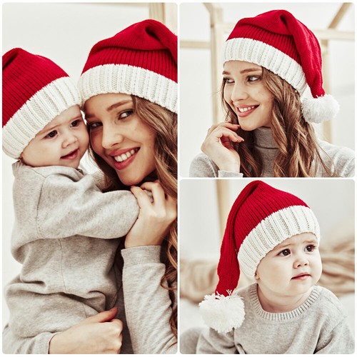 Cappello babbo natale maglia - natale,