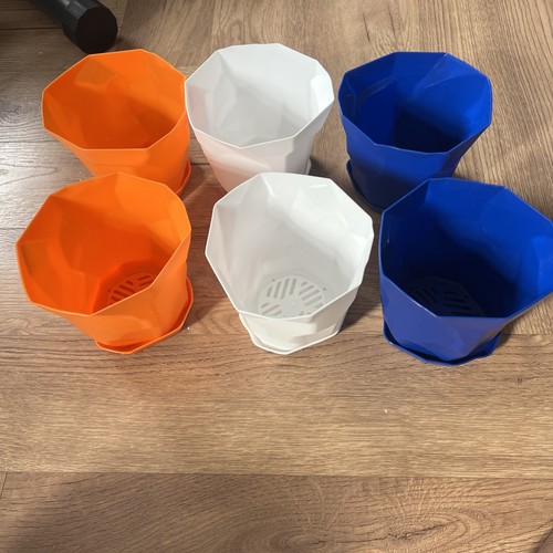 Set fioriere plastica - 6, con