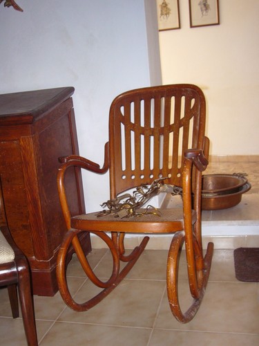 Sedia dondolo thonet - sedia,