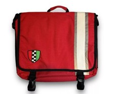 Borsa Messenger Corazzo Milano Nuova Vintage - Rossa - 15”x13”x3” - Nuova Vecchio Stock