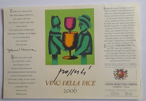 Etichetta vino pace 2006 - etichetta,