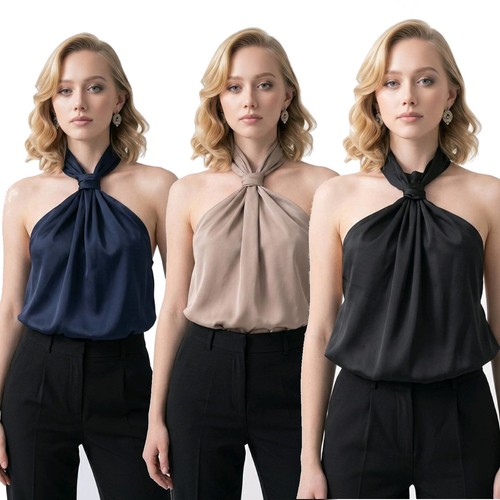 Top donna con nodo - , a