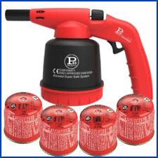 Saldatore bruciatore cannello a gas butano fiamma ossidrica con 4 a cartucce