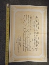 Garanzia Warranty  VINTAGE H.M. GOLDSMITHS & CROWN JEWELLERS GARRARD 1964