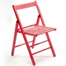 4 Sedie Pieghevoli in legno