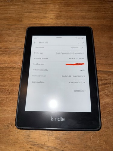 Kindle paperwhite 10a
