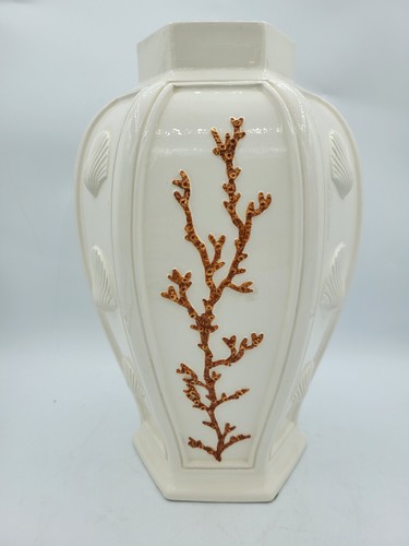 Urna vaso esagonale corallo