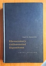 INGEGNERIA EQUAZIONI DIFFERENZIALI ELEMENTARI INGLESE MATEMATICA RAINVILLE