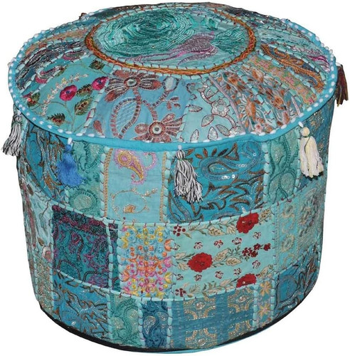 Copri pouf rotondo stile - rotondo,