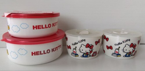 Hello kitty retro tupperware - kitty,