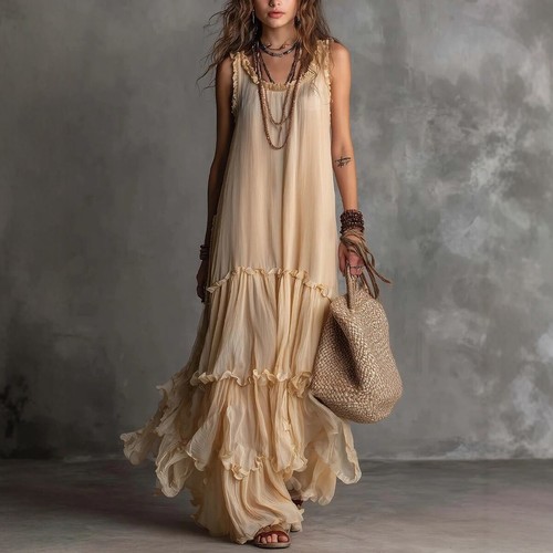 Maxi abito donna boho - , con