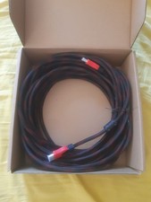 Cavo Schermato HDMI Maschio/Maschio 20mt- Nero e rosso