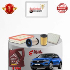 KIT TAGLIANDO 4 FILTRI E OLIO VW T-ROC 2.0 TDI 140KW 190CV DAL 2018 ->