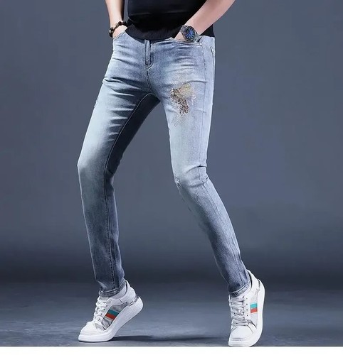 Jeans uomo lusso blu - jeans,