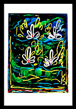 MARIO SCHIFANO-  SERIGRAFIA materica  cm.  100 X 70