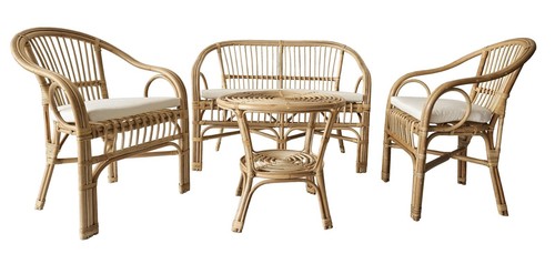 Salotto vimini rattan per - salotto,