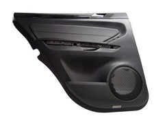 Black Leather Rear Left Door