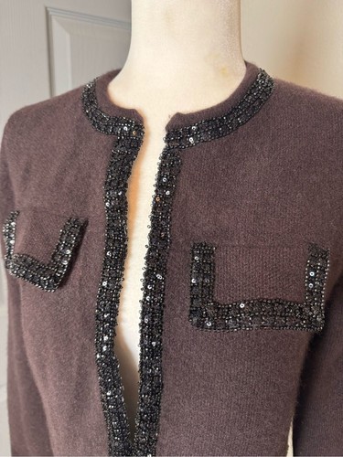 Zara 100 wool beaded cardigan - 100%,