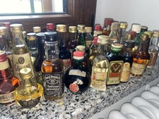 Collezione 78 bottigliette mignon vintage- liquori, grappe, amari, whiskey ecc