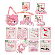 Collana Braccialetto Fermagli Capelli Scivoli Capelli Ufficiale Sanrio Hello Kitty Autentica
