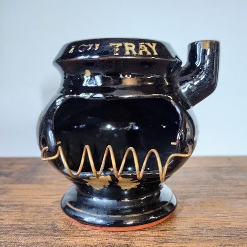 Vintage posacenere nero - -,