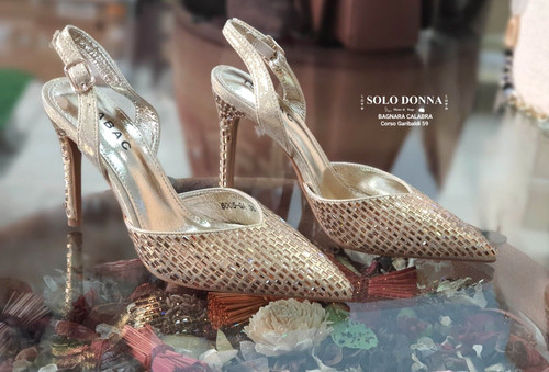 Scarpe donna oro 6005ga - scarpe,