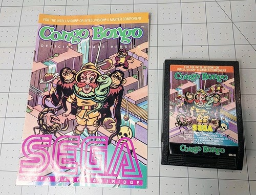 Rara intellivision congo bongo - intellivision,