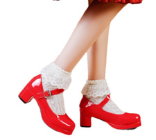 Scarpe donna decolte plateau