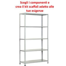 Scaffale in metallo COMPONIBILE varie misure e portate tipo pesante con rinforzo
