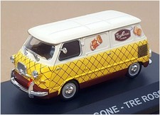 Altaya Scala 1/43 20624N - 1957 Fiat 600 Van (Tre Rossi) Crema/Giallo