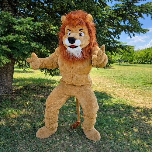 Lion muscle mascot - muscle,