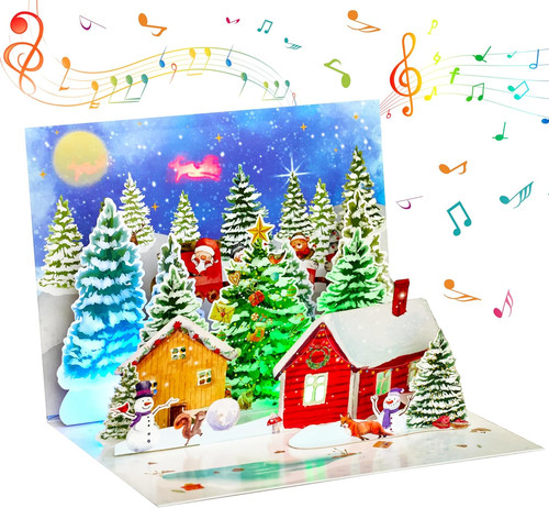 Cartolina pop di natale - cartolina,