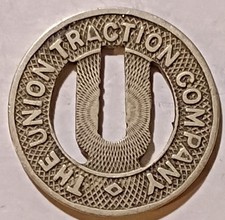 Coffeyville, Kansas - The Union Traction Company One City Fare Token KS 150 A