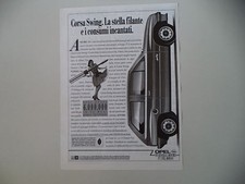 advertising Pubblicità 1989 OPEL CORSA SWING