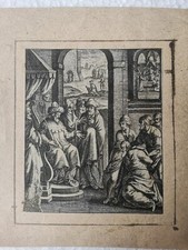 Pilato si lava le mani incisione antica