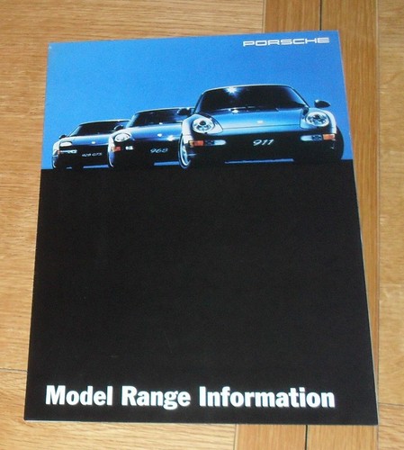 Poster depliant porsche range - porsche,