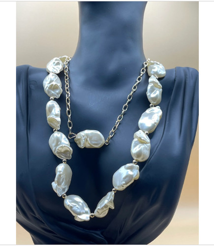 Collana perle grosse - collana,