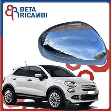 Calotta Specchietto Retrovisore Per Fiat 500 X Dx Lato Passeggero Cromata Lucida