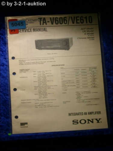 Sony service manual - service,