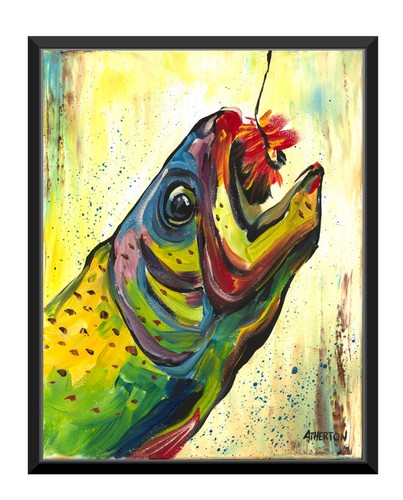Quadro originale 11x14 pesce