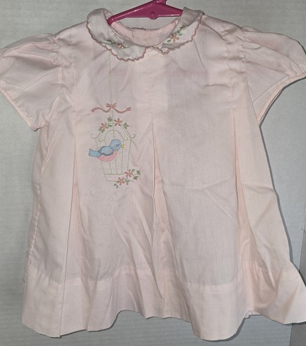 Vestito uccellino rosa