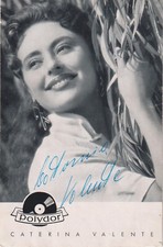 CATERINA VALENTE autografo
