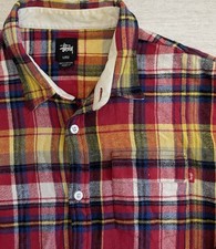 Early 2000s Stussy Plaid Flannel Shirt