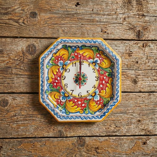 Orologio ceramica siciliana - ceramica,