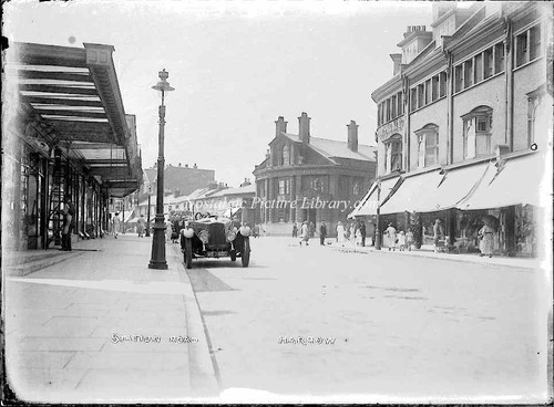 Antique glass negative - glass,