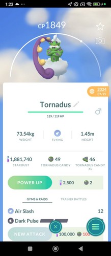 Tornadus non shiny - tornadus,