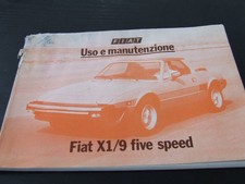 Fiat x1/9 five speed uso e