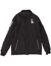 Giacca a vento SCORPION BAY uomo grafica UK 38 media nera nylon DR76