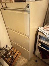 Cassettiera Da Ufficio, Archivio Schedario a 3 Cassetti, Mobiletto Ufficio